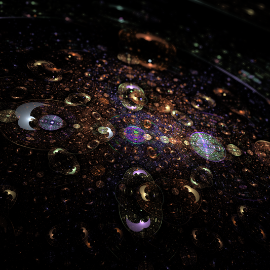 Quantum Dew | Premium Fractal Canvas Print 12"x12"